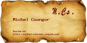 Michel Csongor névjegykártya